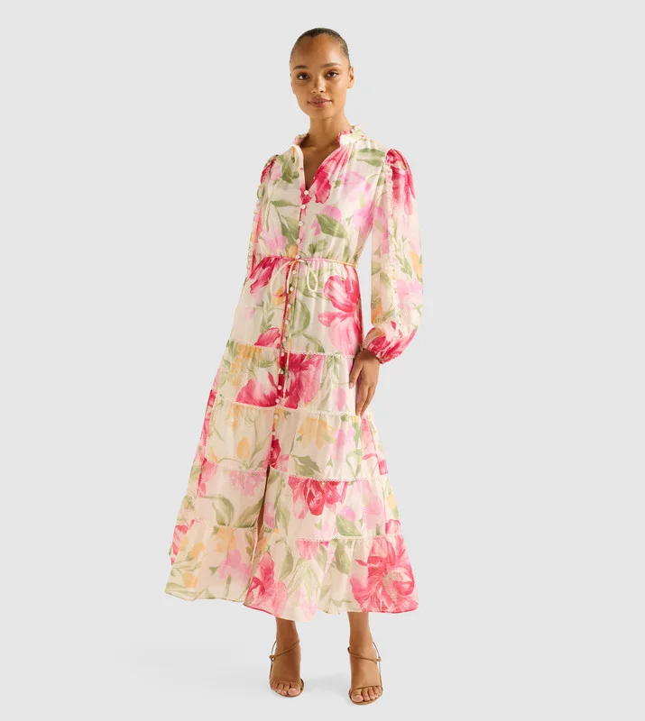 JESSIE Button Down Midi Dress